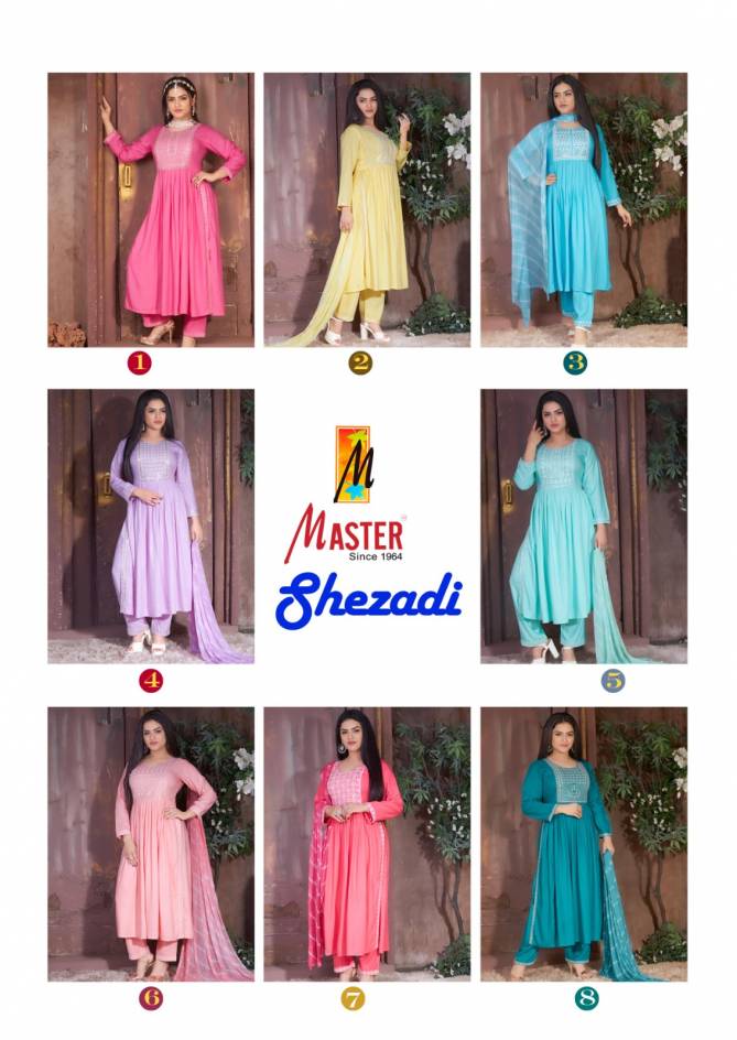 Shezadi By Master Designer Readymade Suits Catalog
